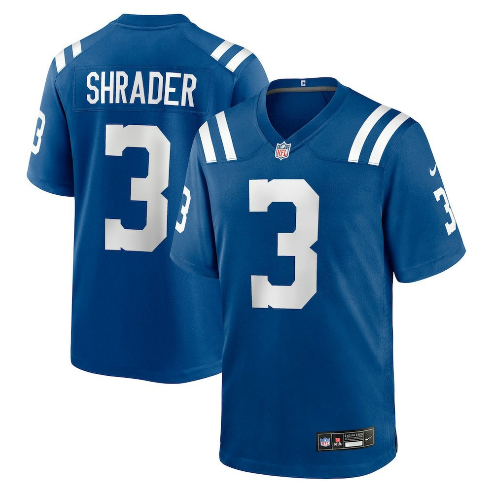 Spencer Shrader Indianapolis Colts Team Game Jersey Royal | Nike for Sale