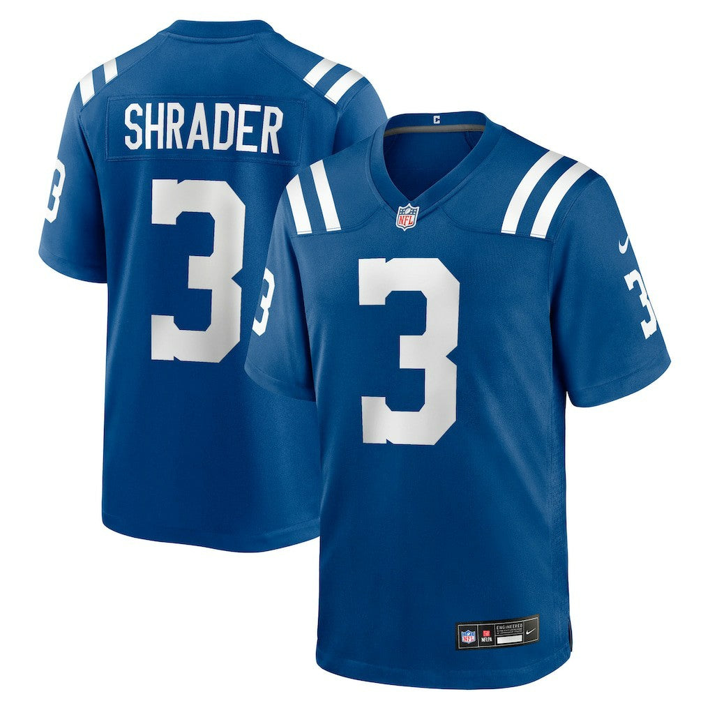 Spencer Shrader Indianapolis Colts Team Game Jersey Royal | Nike for Sale