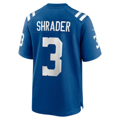 Spencer Shrader Indianapolis Colts Team Game Jersey Royal | Nike for Sale