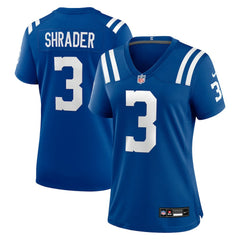 Spencer Shrader Indianapolis Colts Women's Team Game Jersey Royal | Nike for Sale