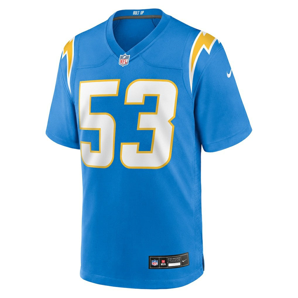 Del'Shawn Phillips Los Angeles Chargers Team Game Jersey Powder Blue | Nike for Sale
