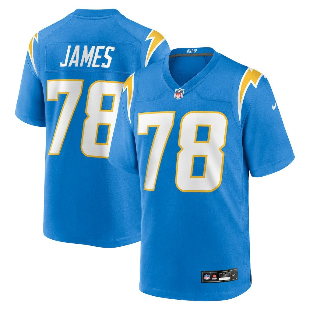 Andre James Los Angeles Chargers Team Game Jersey Powder Blue | Nike for Sale