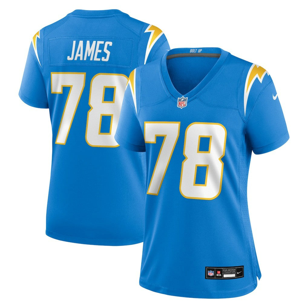 Andre James Los Angeles Chargers Women's Team Game Jersey Powder Blue | Nike for Sale