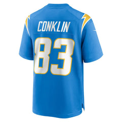 Tyler Conklin Los Angeles Chargers Team Game Jersey Powder Blue | Nike for Sale