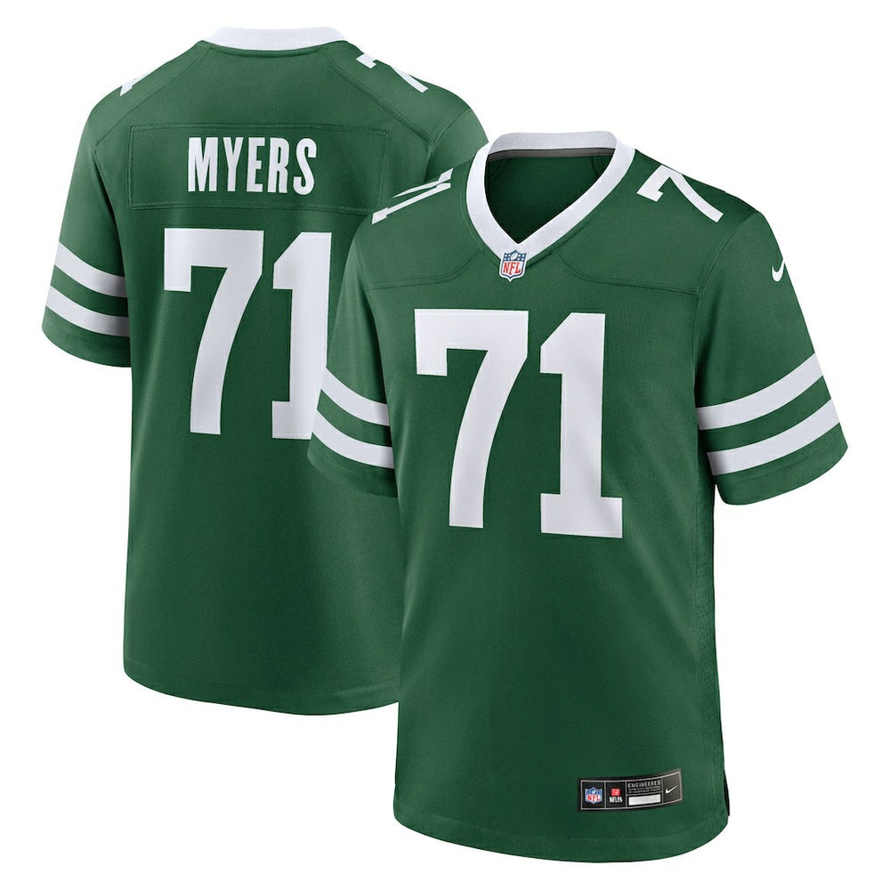 Josh Myers New York Jets Team Game Jersey Legacy Green | Nike for Sale