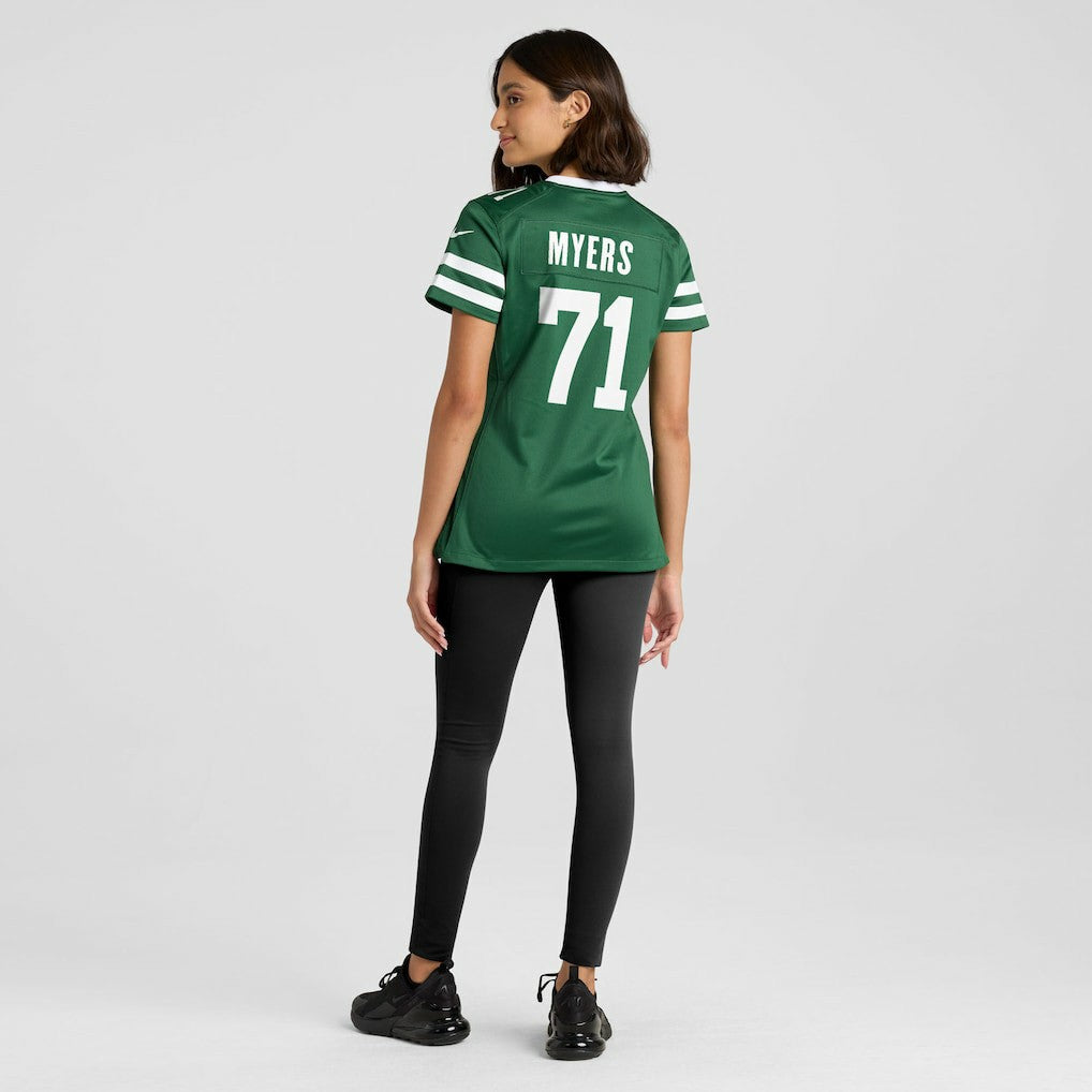 Josh Myers New York Jets Women's Game Jersey Legacy Green | Nike for Sale