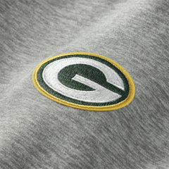Green Bay Packers Antigua Urgent Pullover Hoodie Heather Gray/Black | NFL