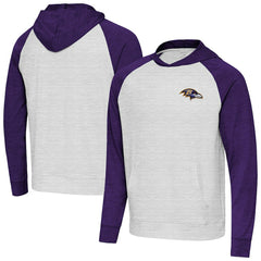 Baltimore Ravens Antigua Urgent Pullover Hoodie Purple/Gray | NFL