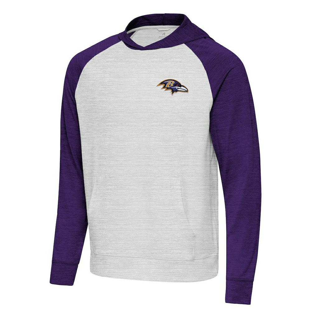 Baltimore Ravens Antigua Urgent Pullover Hoodie Purple/Gray | NFL