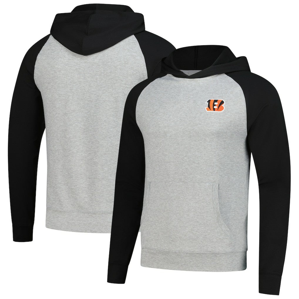 Cincinnati Bengals Antigua Urgent Pullover Hoodie Heather Gray/Black | NFL