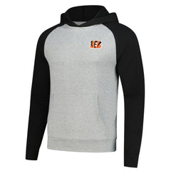Cincinnati Bengals Antigua Urgent Pullover Hoodie Heather Gray/Black | NFL
