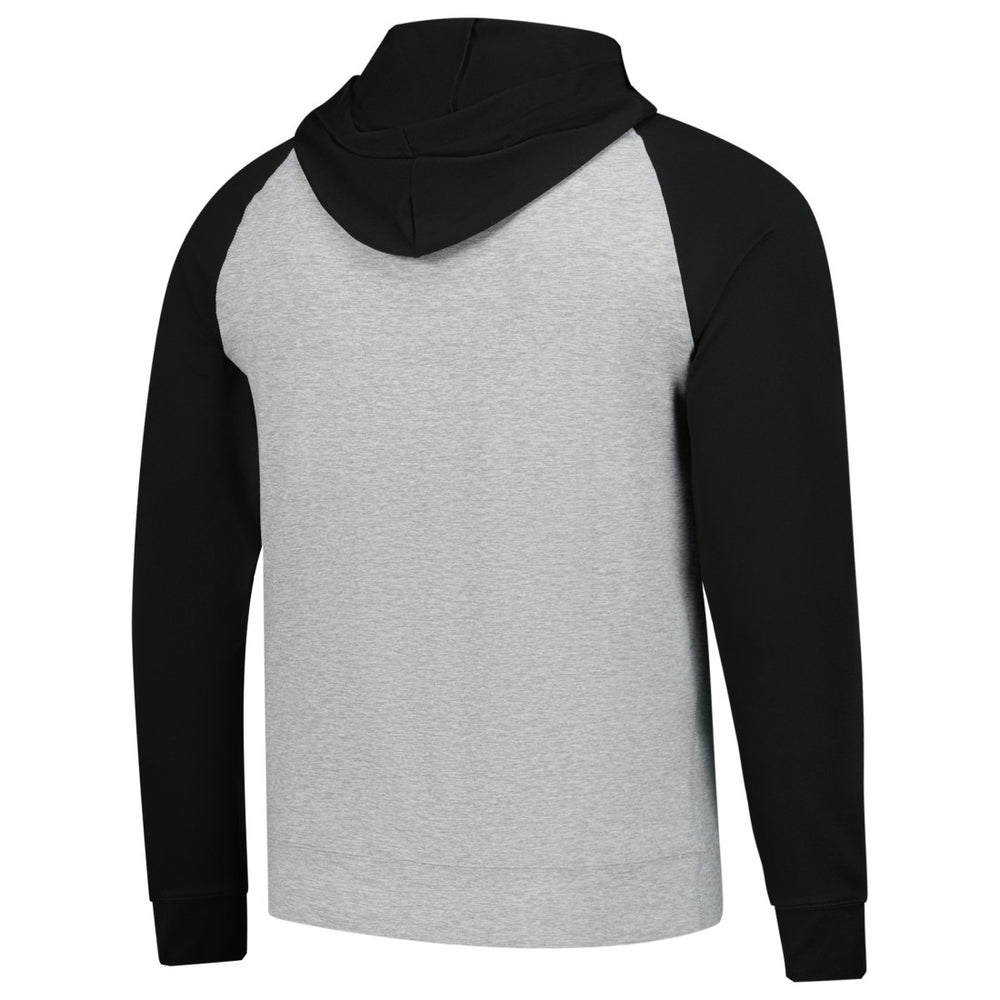 Detroit Lions Antigua Urgent Pullover Hoodie Heather Gray/Black | NFL