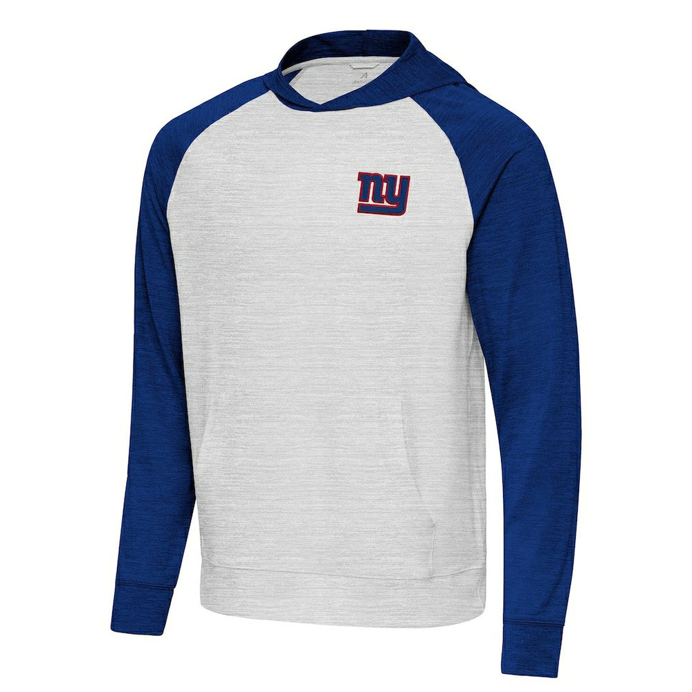New York Giants Antigua Urgent Pullover Hoodie Royal/Gray | NFL