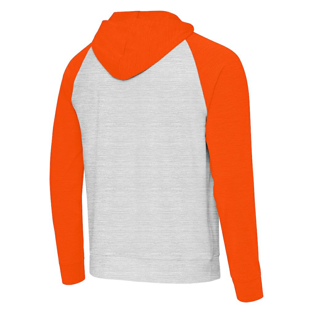 Miami Dolphins Antigua Urgent Pullover Hoodie Gray/Orange | NFL