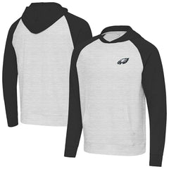 Philadelphia Eagles Antigua Urgent Pullover Hoodie Black/Heather Gray | NFL