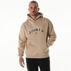 New Orleans Saints The Wild Collective Unisex Oversized Graphic Fleece Hoodie Tan | NFL