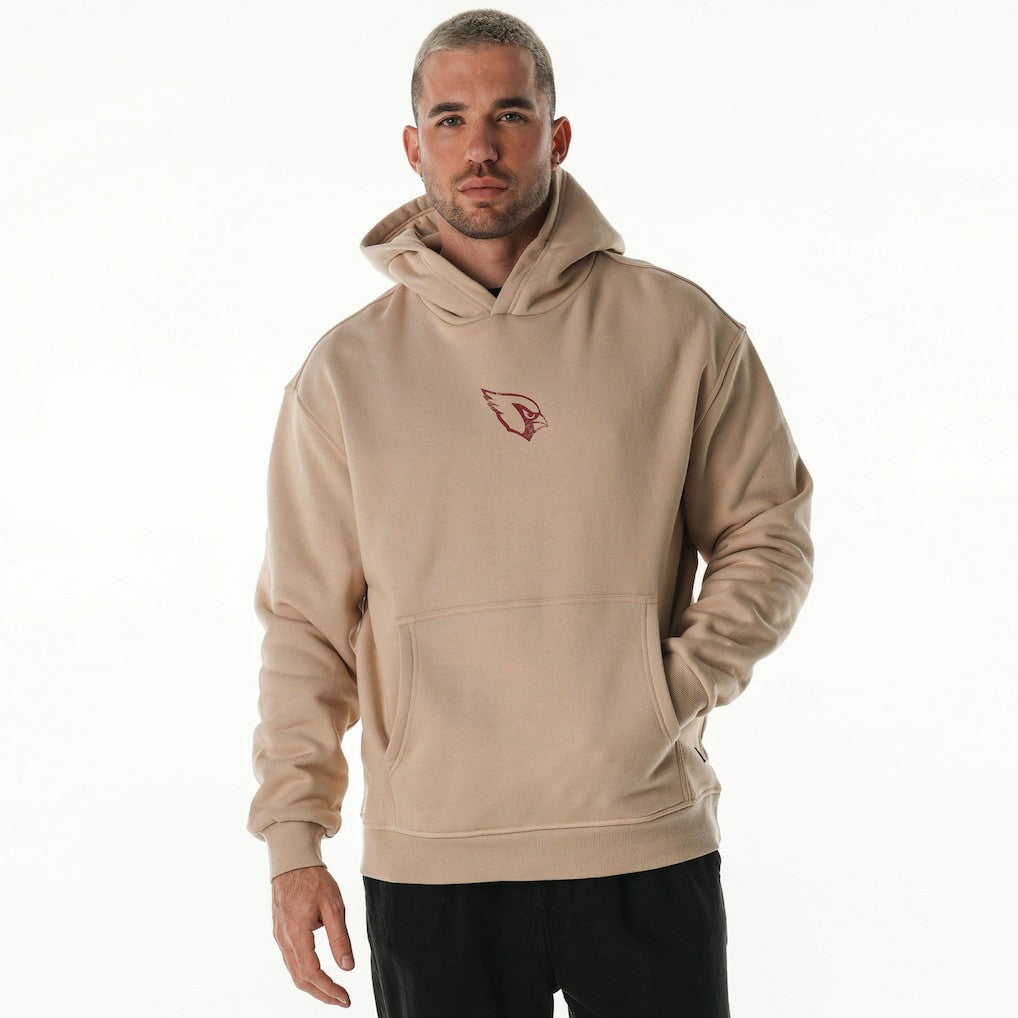 Arizona Cardinals The Wild Collective Unisex Oversized Graphic Fleece Hoodie Tan | NFL