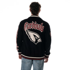 Arizona Cardinals The Wild Collective Unisex Jacquard Full-Zip Sweater Black | NFL