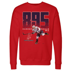 Alexander Ovechkin Washington Capitals 500 Level NHL All-Time Leading Goal Scorer Bold Pullover Sweatshirt - Red - NHL