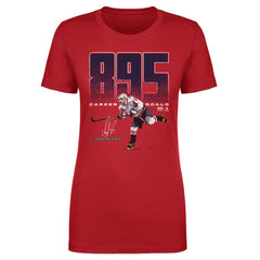 Alexander Ovechkin Washington Capitals 500 Level Women's NHL All-Time Leading Goal Scorer Bold T-Shirt - Red - NHL