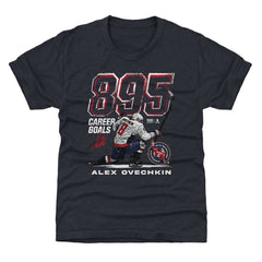 Alexander Ovechkin Washington Capitals 500 Level Youth NHL All-Time Leading Goal Scorer Grunge T-Shirt - Navy - NHL
