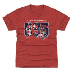 Alexander Ovechkin Washington Capitals 500 Level Youth NHL All-Time Leading Goal Scorer Overlay T-Shirt - Red - NHL