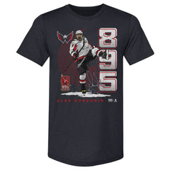 Alexander Ovechkin Washington Capitals 500 Level NHL All-Time Leading Goal Scorer Tri-Blend Vertical T-Shirt - Navy - NHL