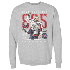 Alexander Ovechkin Washington Capitals 500 Level NHL All-Time Leading Goal Scorer The Shot Pullover Sweatshirt - Heather Gray - NHL