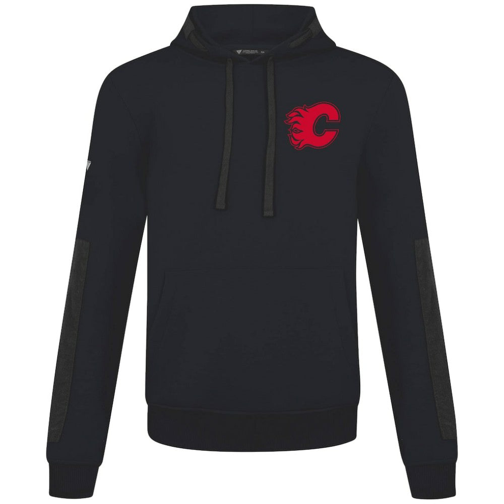 Calgary Flames Levelwear Bombay Response Pullover Hoodie - Black - NHL
