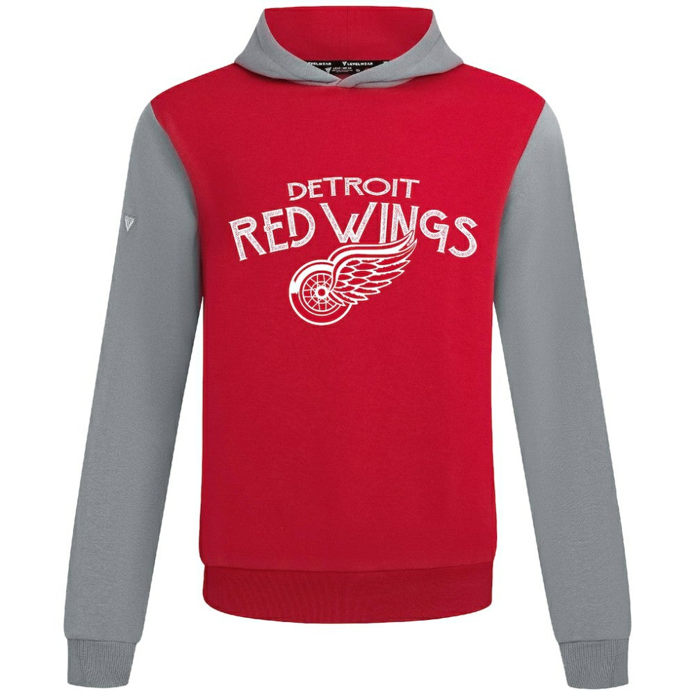 Detroit Red Wings Levelwear Ultimate Mission Pullover Hoodie - Red/Gray - NHL