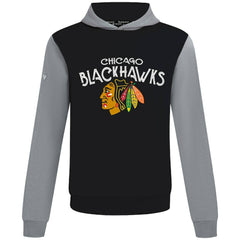 Chicago Blackhawks Levelwear Ultimate Mission Pullover Hoodie - Black/Gray - NHL