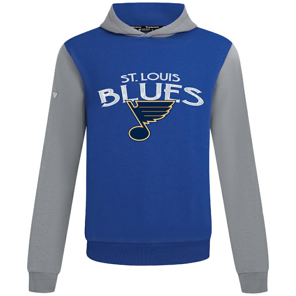St. Louis Blues Levelwear Ultimate Mission Pullover Hoodie - Royal/Gray - NHL