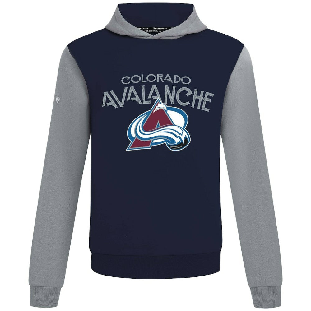 Colorado Avalanche Levelwear Ultimate Mission Pullover Hoodie - Navy/Gray - NHL