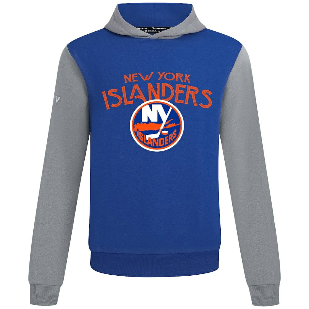 New York Islanders Levelwear Ultimate Mission Pullover Hoodie - Royal/Gray - NHL