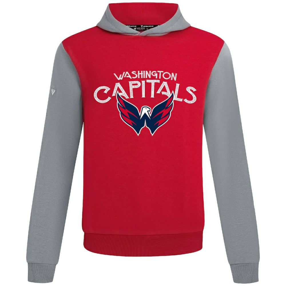 Washington Capitals Levelwear Ultimate Mission Pullover Hoodie - Red/Gray - NHL
