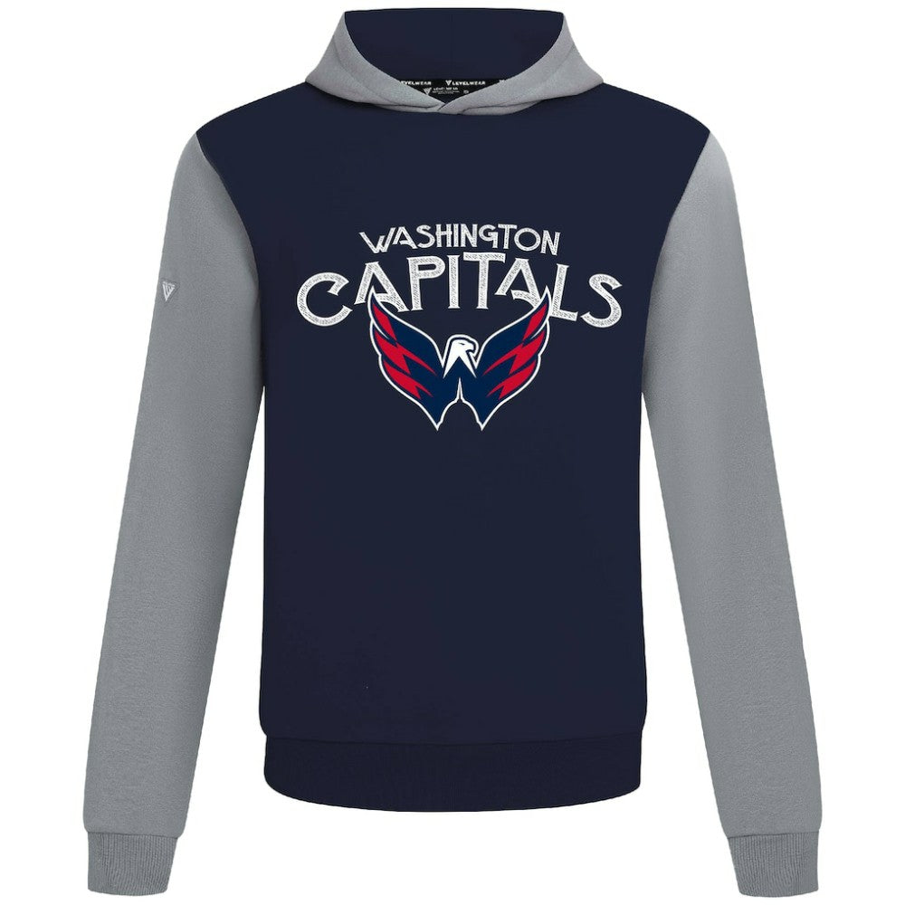 Washington Capitals Levelwear Ultimate Mission Pullover Hoodie - Navy/Gray - NHL