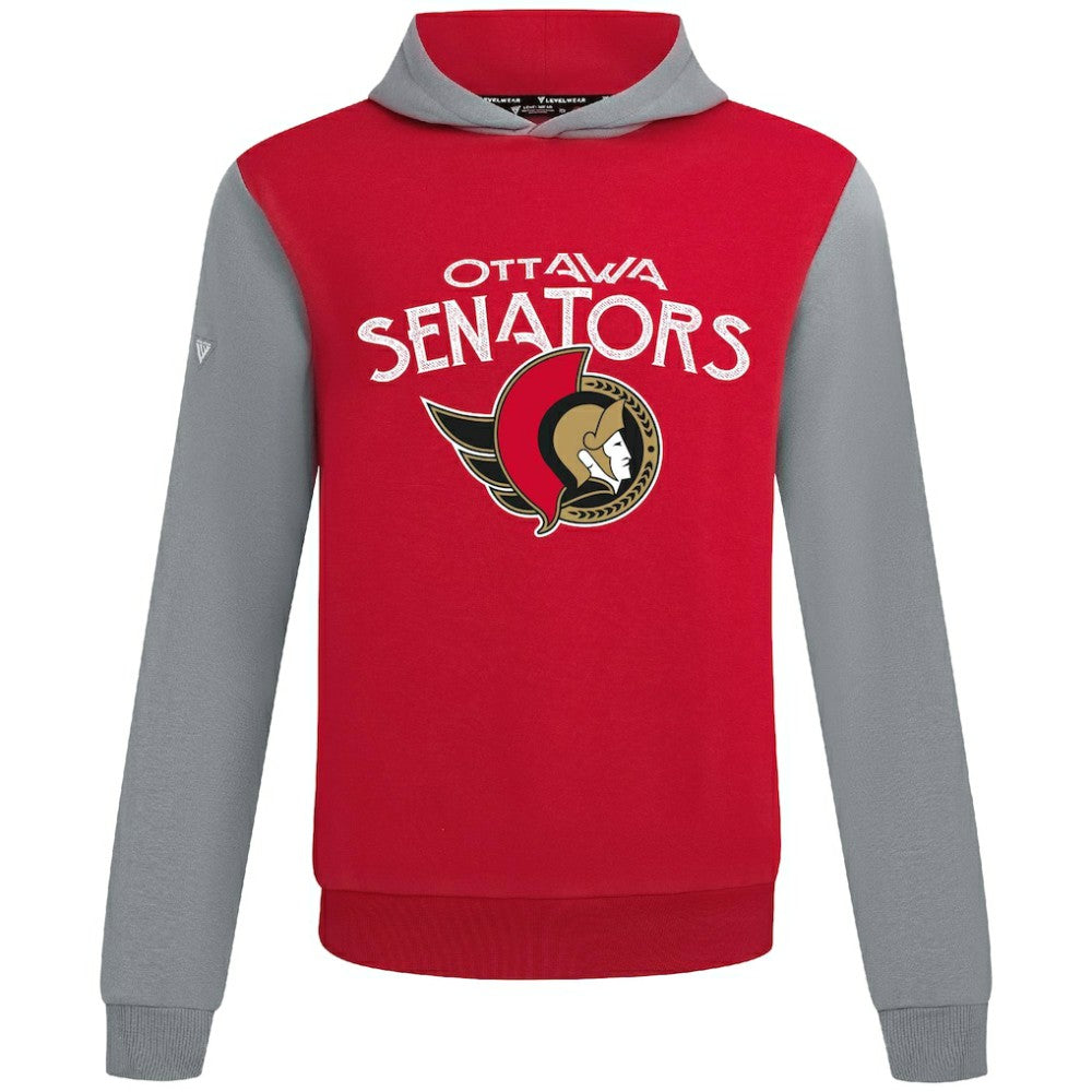 Ottawa Senators Levelwear Ultimate Mission Pullover Hoodie - Red/Gray - NHL