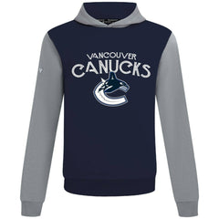 Vancouver Canucks Levelwear Ultimate Mission Pullover Hoodie - Navy/Gray - NHL