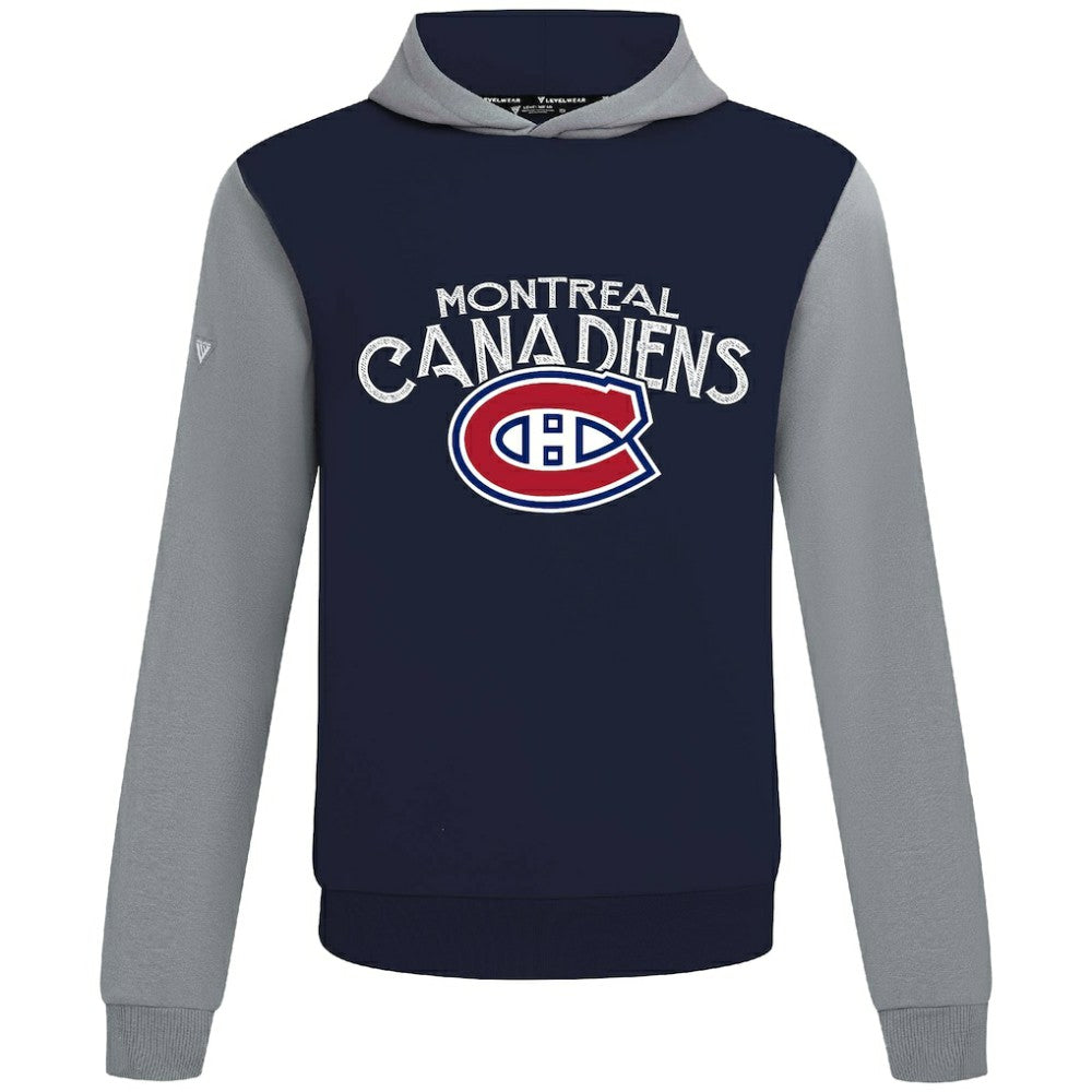 Montreal Canadiens Levelwear Ultimate Mission Pullover Hoodie - Navy/Gray - NHL