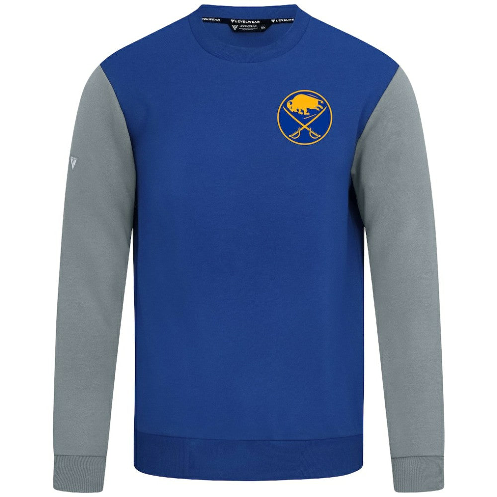 Buffalo Sabres Levelwear Ultimate Response Sweatshirt - Royal/Gray - NHL
