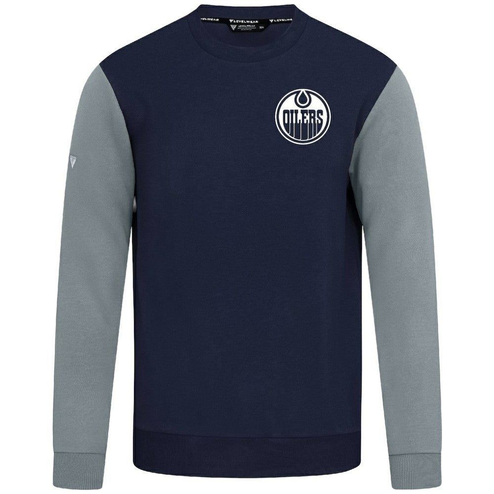 Edmonton Oilers Levelwear Ultimate Response Sweatshirt - Navy/Gray - NHL
