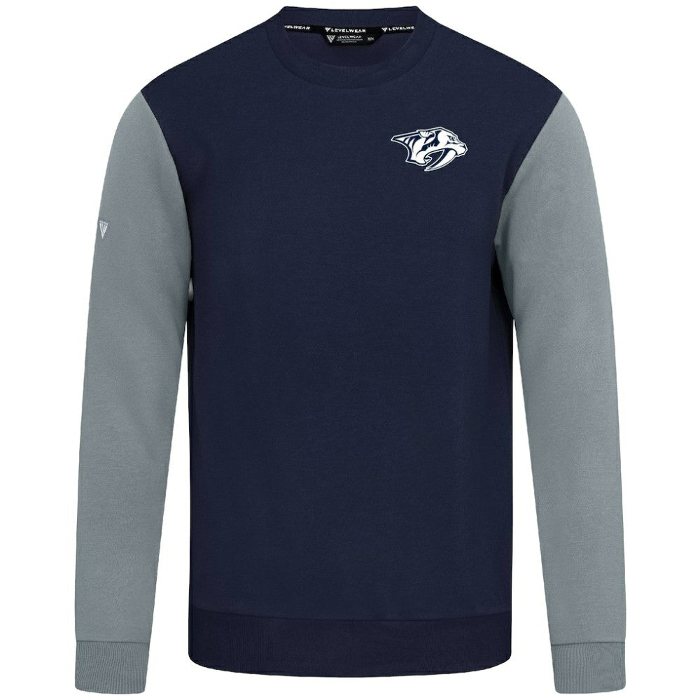 Nashville Predators Levelwear Ultimate Response Sweatshirt - Navy/Gray - NHL