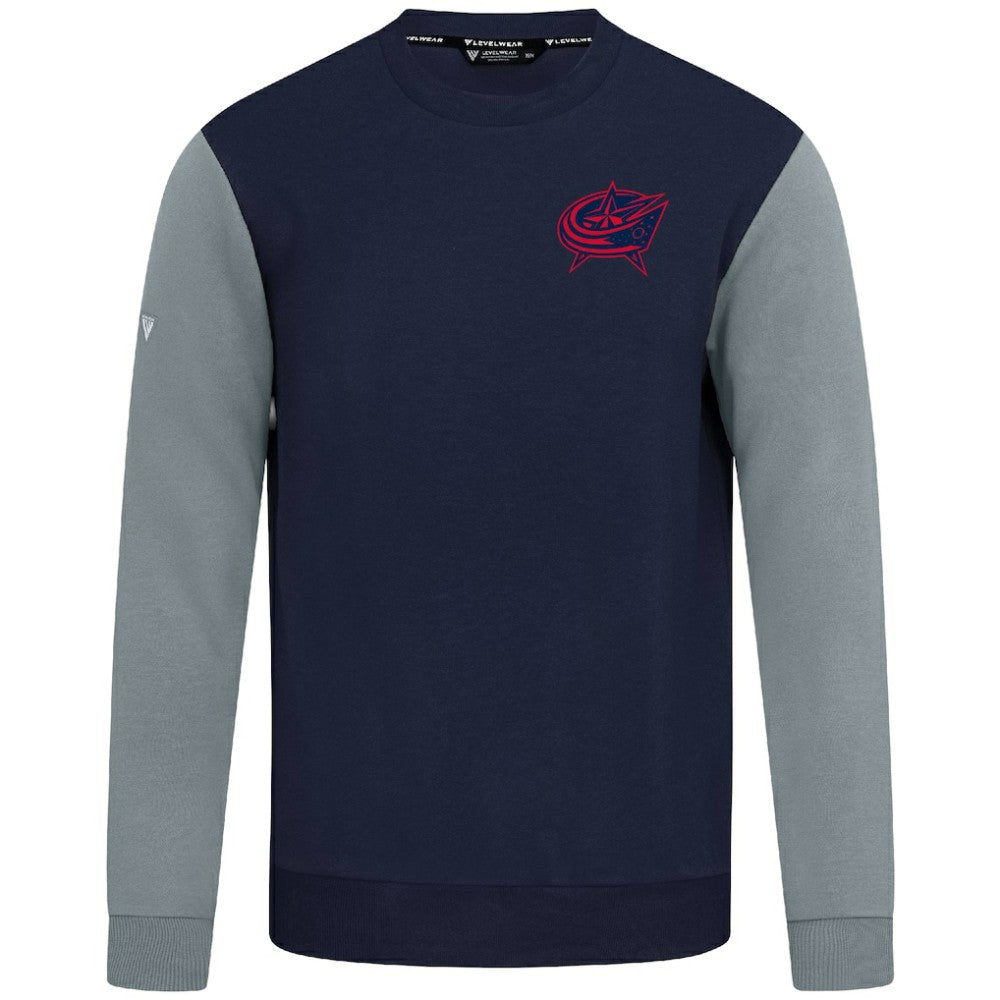 Columbus Blue Jackets Levelwear Ultimate Response Sweatshirt - Navy/Gray - NHL