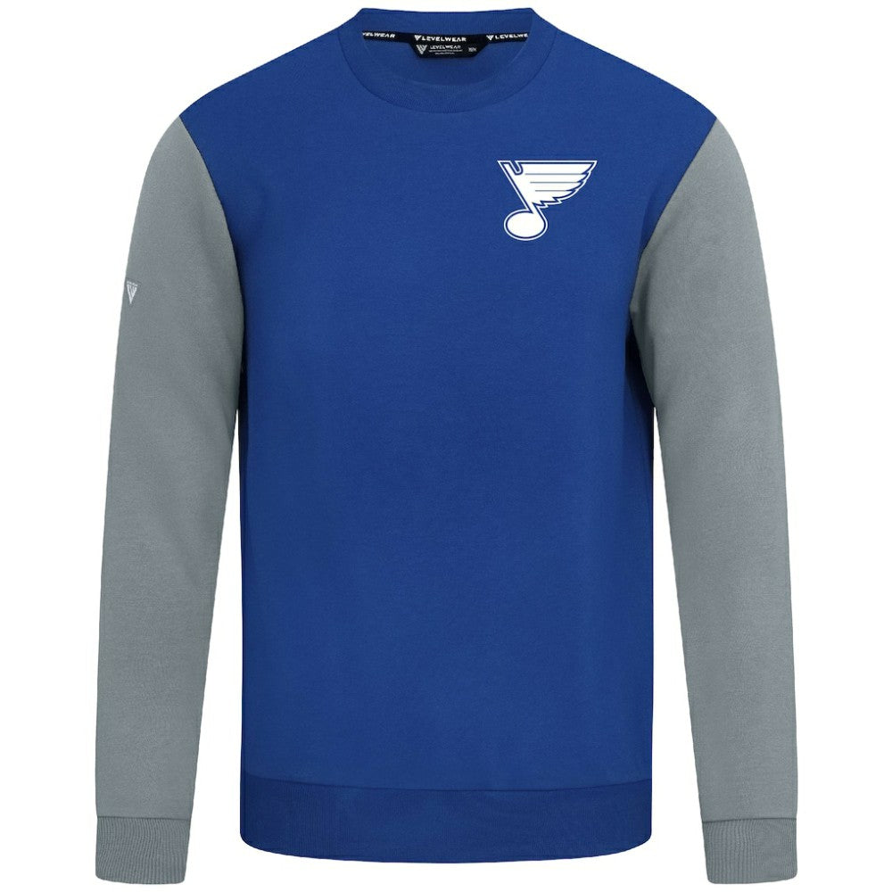 St. Louis Blues Levelwear Ultimate Response Sweatshirt - Royal/Gray - NHL