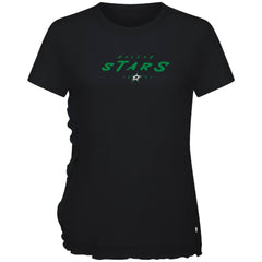 Dallas Stars Levelwear Women's Airflow Scratched T-Shirt - Black - NHL