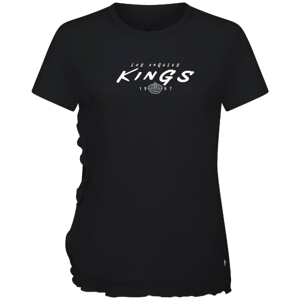 Los Angeles Kings Levelwear Women's Airflow Scratched T-Shirt - Black - NHL