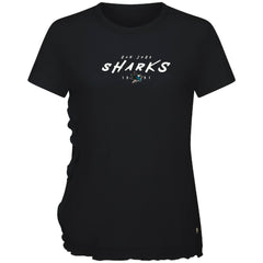San Jose Sharks Levelwear Women's Airflow Scratched T-Shirt - Black - NHL