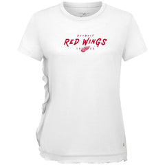 Detroit Red Wings Levelwear Women's Airflow Scratched T-Shirt - White - NHL