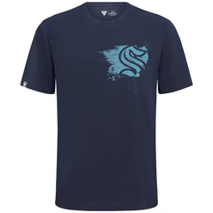 Seattle Kraken Levelwear Focal Blasted T-Shirt - Deep Sea Blue - NHL