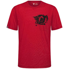 New Jersey Devils Levelwear Focal Blasted T-Shirt - Red - NHL
